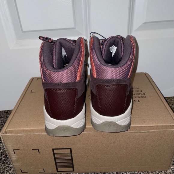 Columbia Womens Water Lace up Boots Purple and Pink Size 5 Wide - Picture 4 of 9